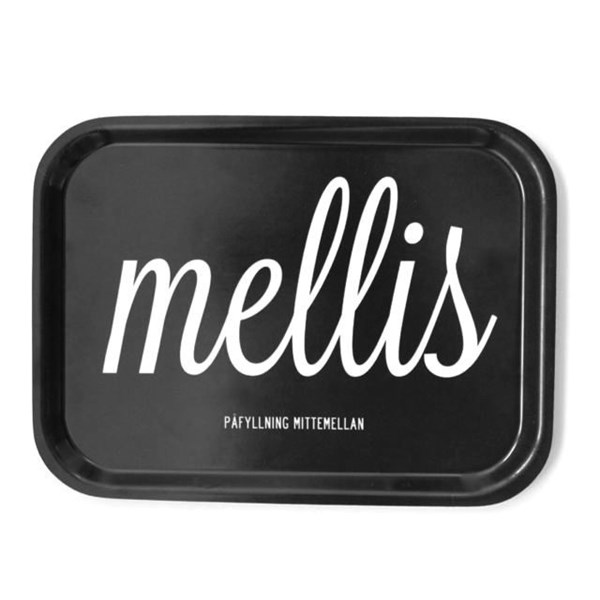 Mellis Bricka 27x20cm svart