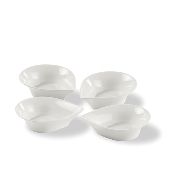 Droppskål 13 cm 4-pack Blomste
