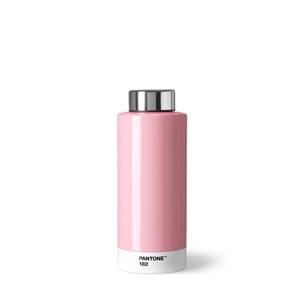 Pantone Dricksflaska rfr stål PP ljusrosa