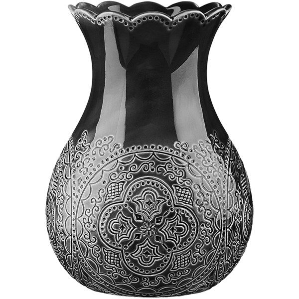 Orient Blomvas Ø13cm H18cm, Asfalt