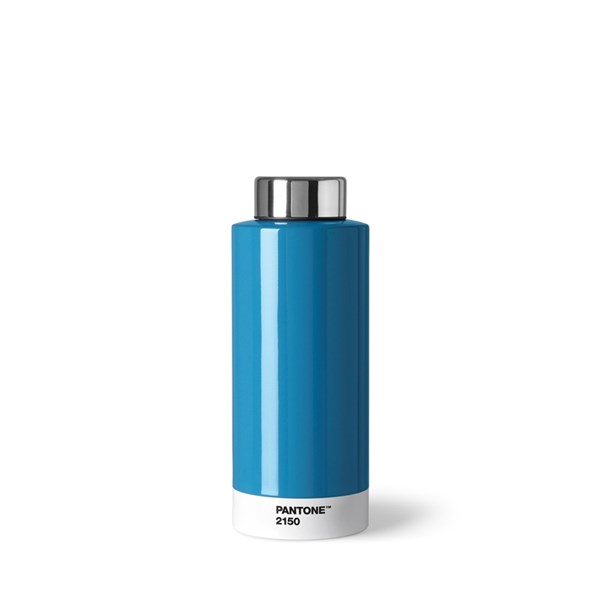 Pantone Dricksflaska rfr stål PP blå