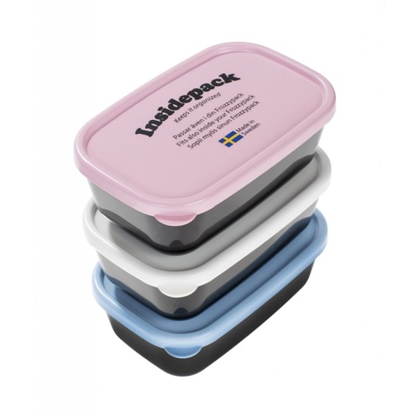 Insidepack Sea 3-p 15cl 11x7x4cm svart/ljusblå/ljusrosa/vit