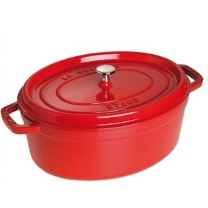 La Cocotte Oval Gryta 5,5L, Röd