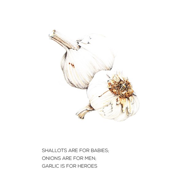 Garlic Skärbräda 34x20cm