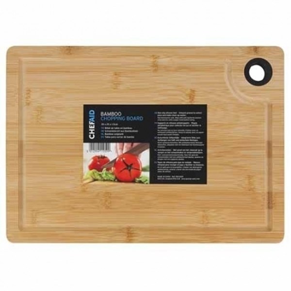 Chef Aid Skärbräda 35x25cm, Bambu