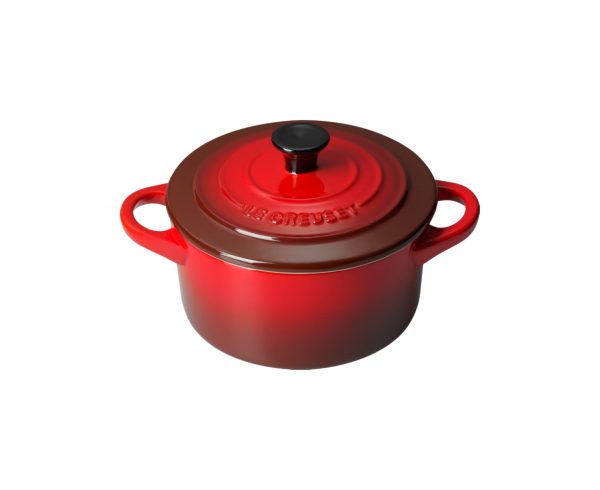 Stengodsgryta Mini Rund 10cm, Cerise