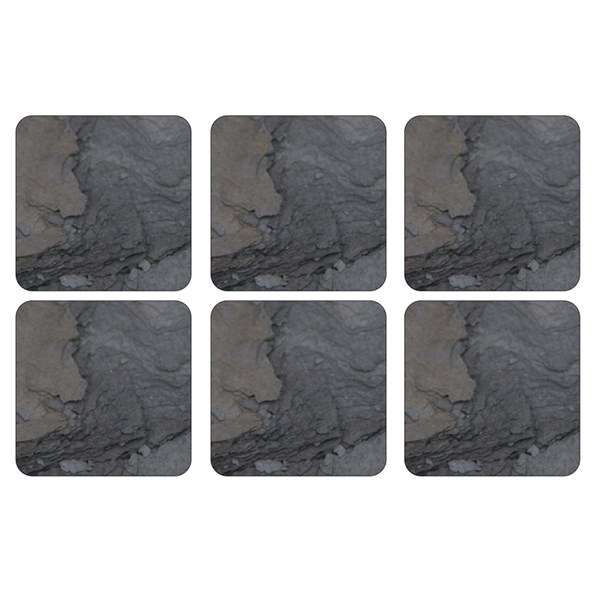 Midnight Slate Glasunderlägg 10,5x10,5cm 6-pack