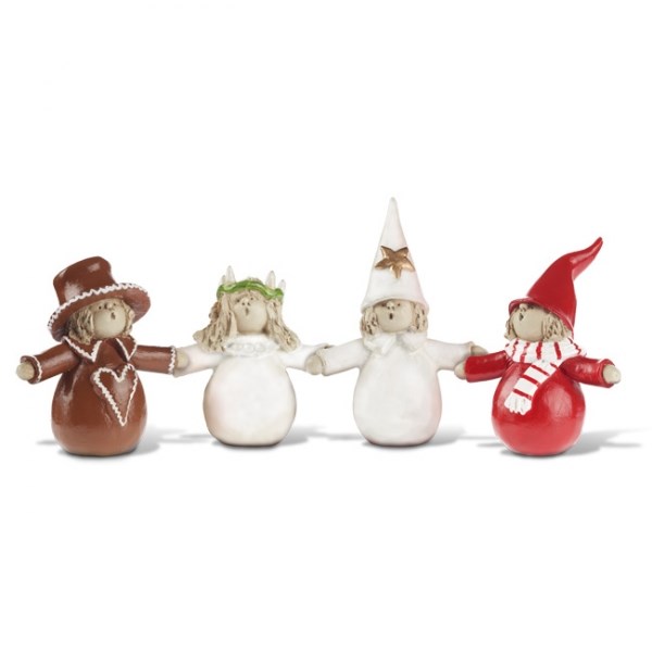 Lussetåg Litet 4 Figurer Höjd 4-5cm