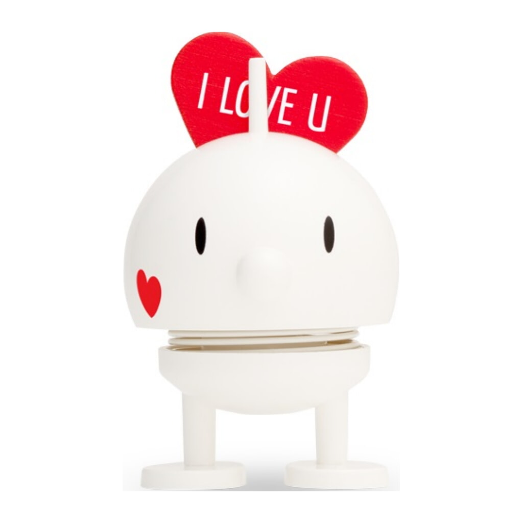 Small Bumble Love 7cm, White
