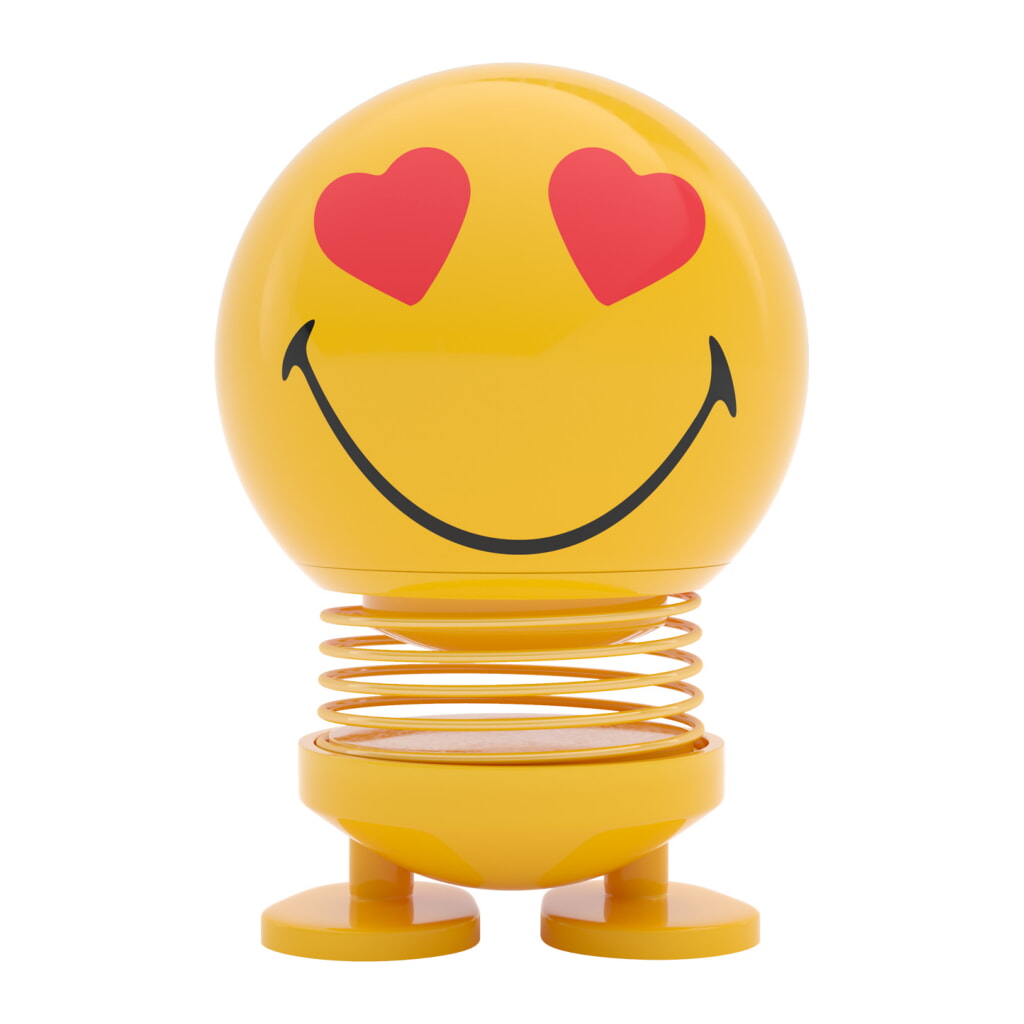 Small Smiley Love Yellow