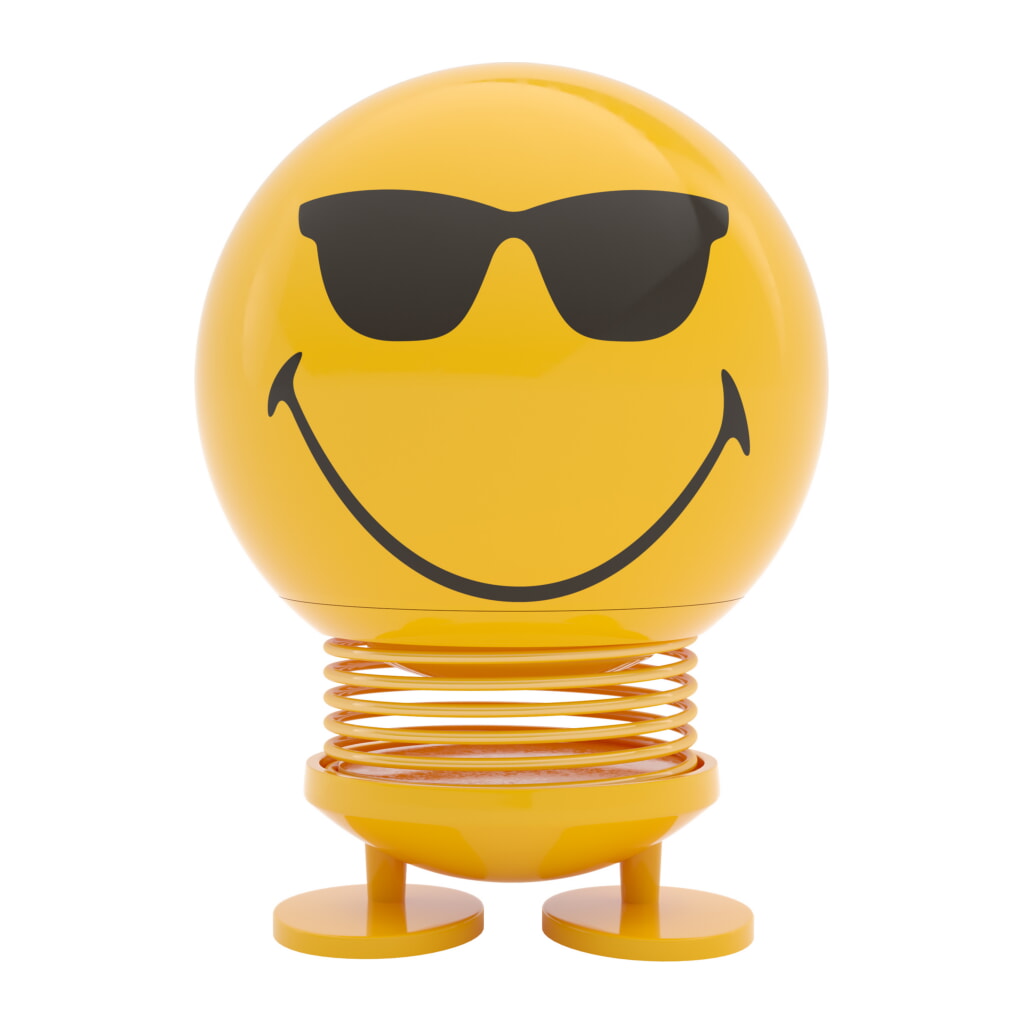 Large Smiley Cool Yellow