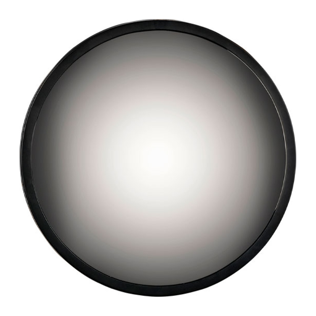 Spegel D30 x 2 cm Svart Metall/spegel