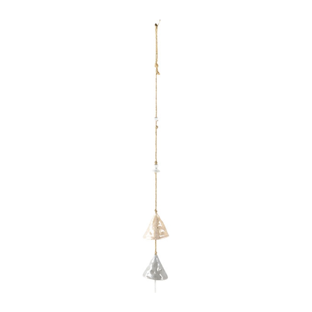Vindspel Leiria 90cm White Sand Porslin
