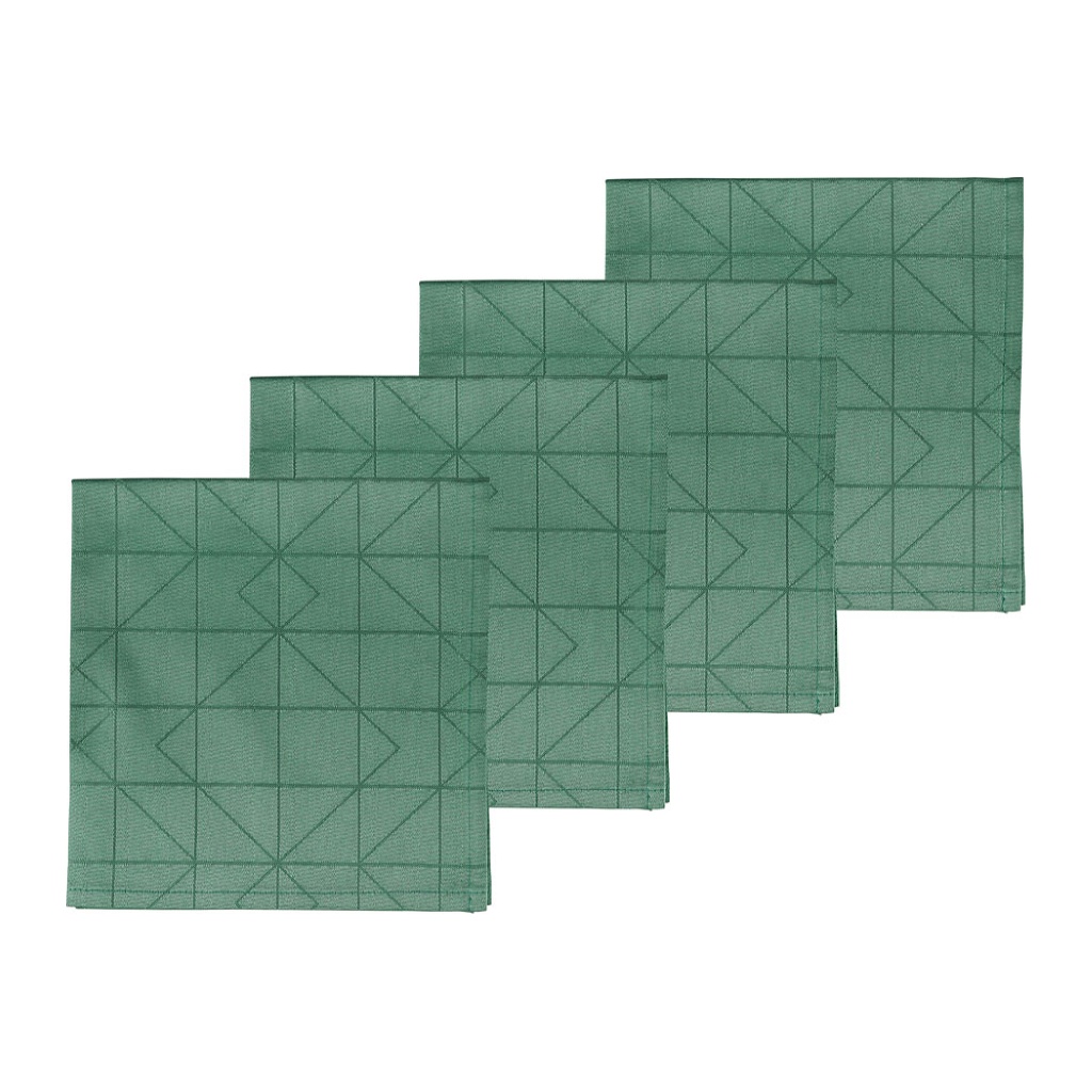 Tygservett 4-pack Refined Green