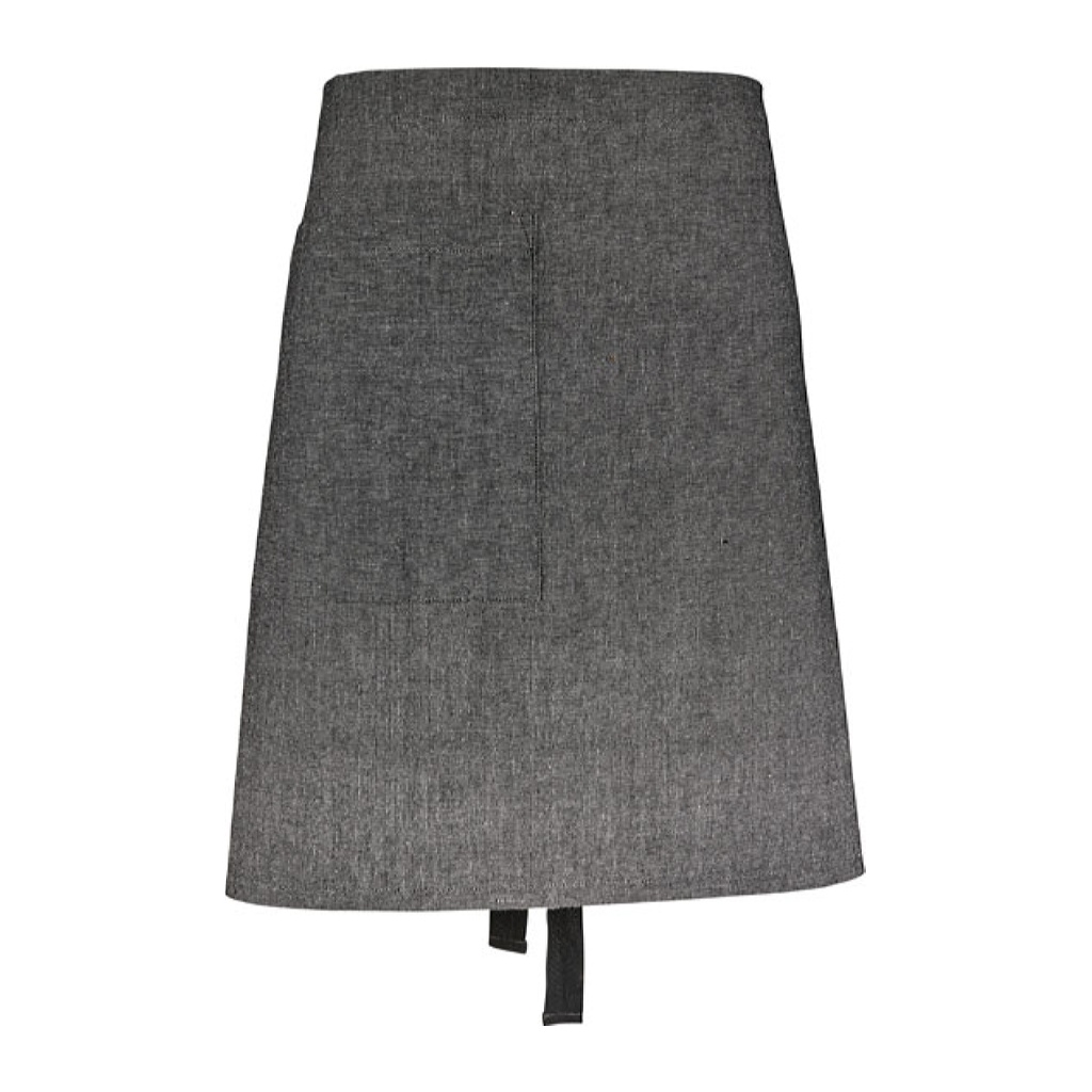 Förkläde 75x50 Chambray Org Black