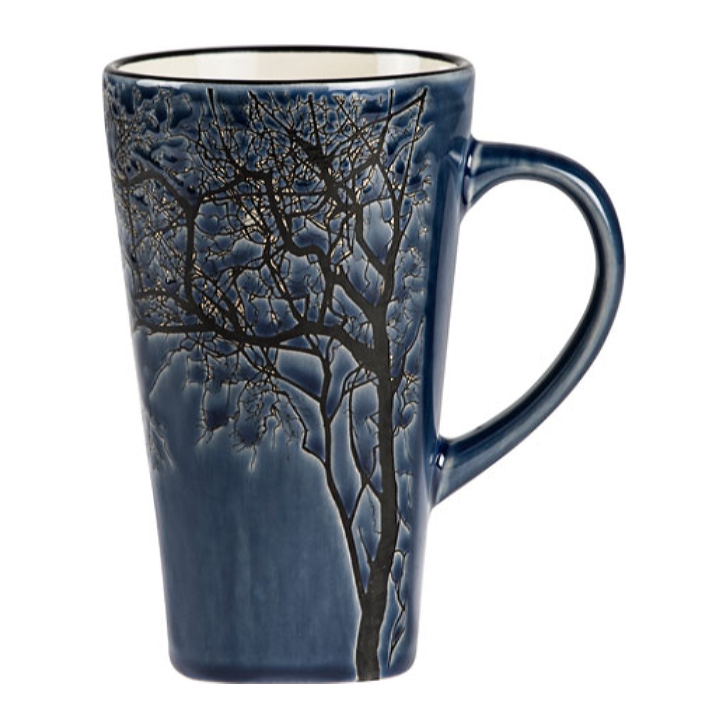 Mugg 0,5 9 x 15 cm Mörkblå Stengods