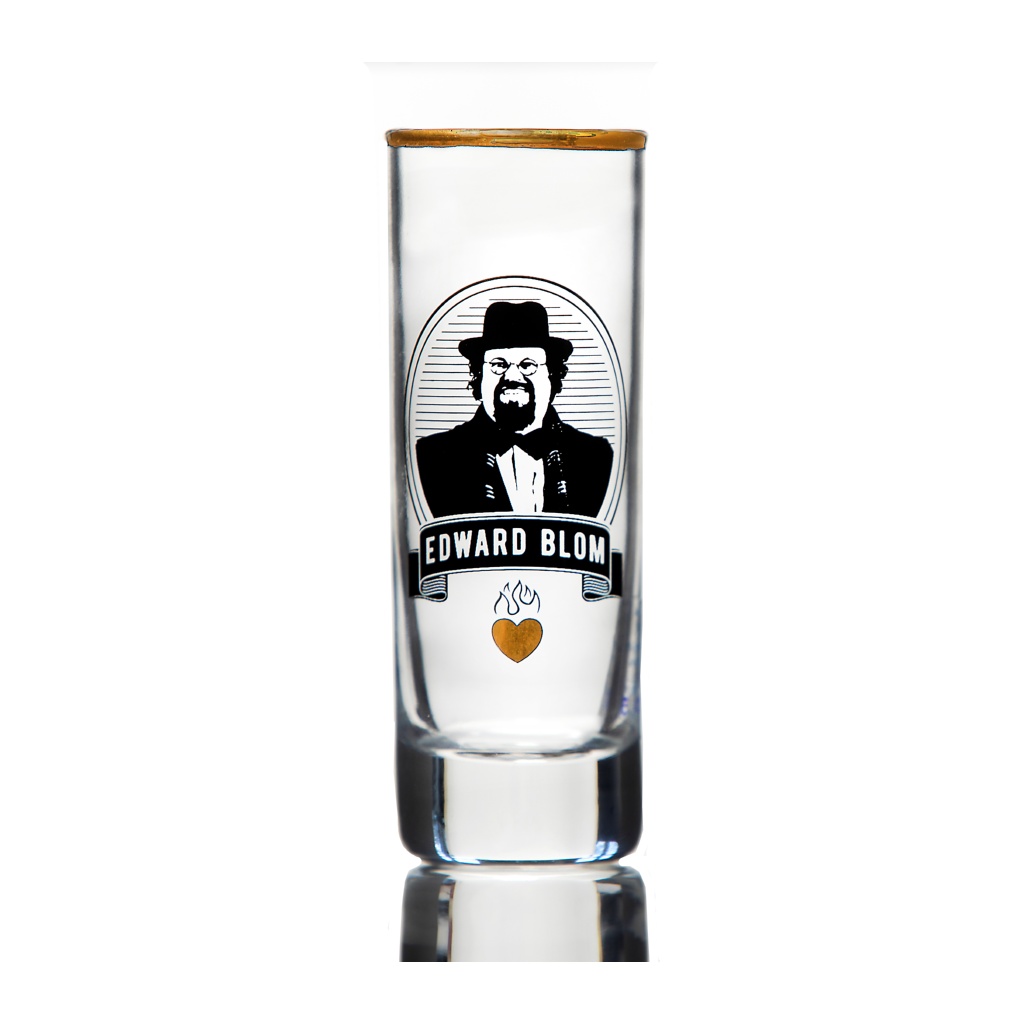 Edward Blom Shotglas 6cl, No:5 Det viktiga är