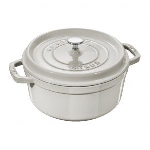 La Cocotte Rund Gryta 24cm 3,8L, White Truffle