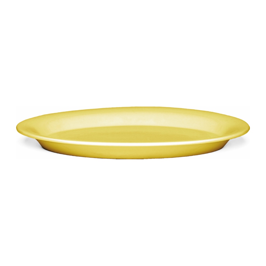 Ursula Oval Tallrik 33x22cm, Gul