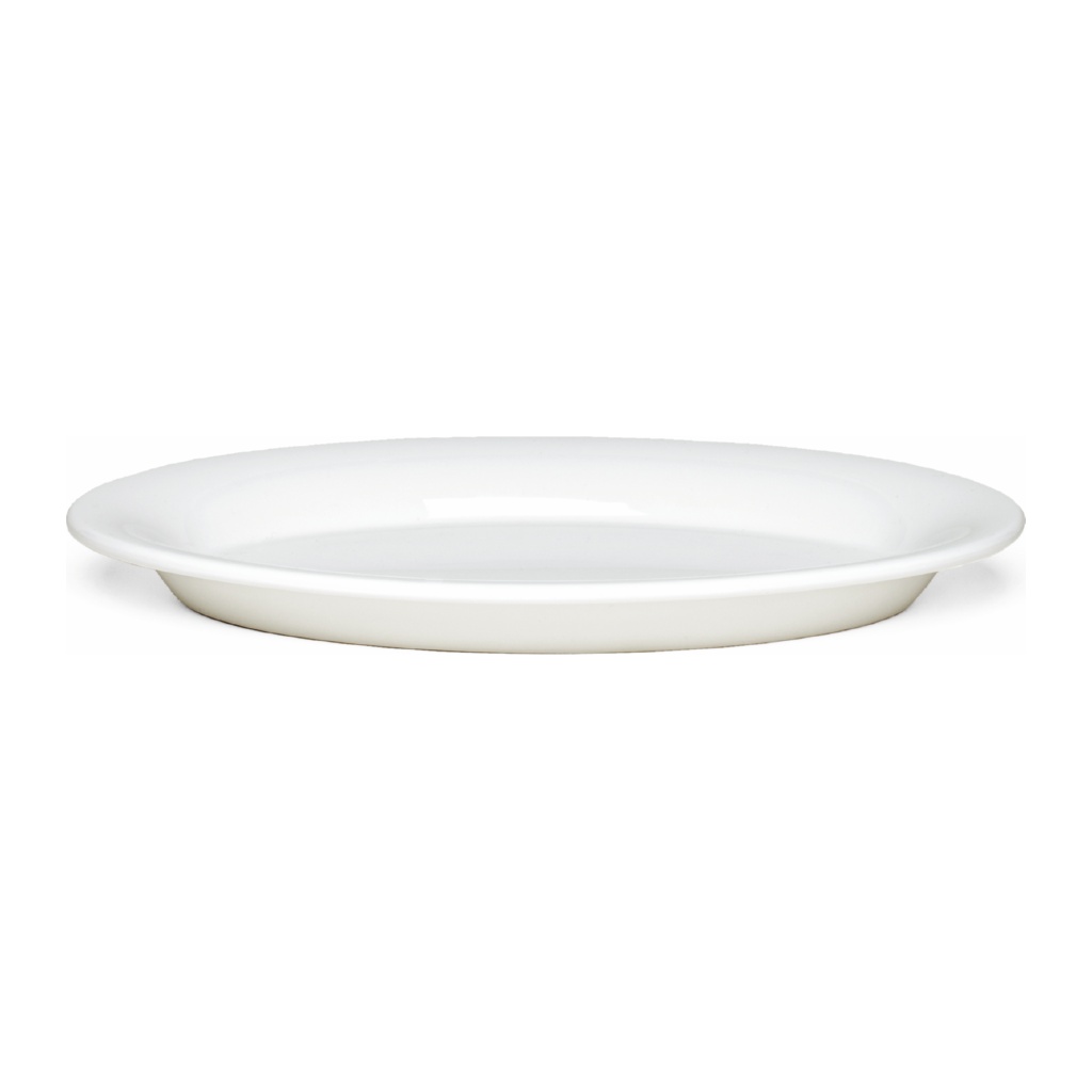 Ursula Oval Tallrik 28x18,5cm, Vit