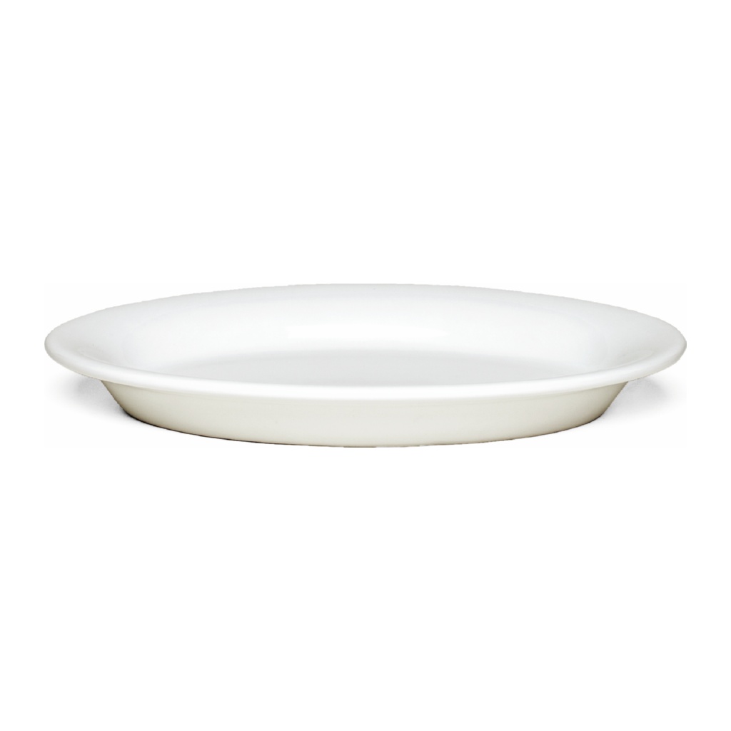 Ursula Oval Tallrik 22x16cm, Vit