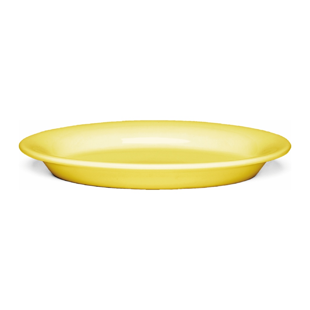 Ursula Oval Tallrik 22x16cm, Gul