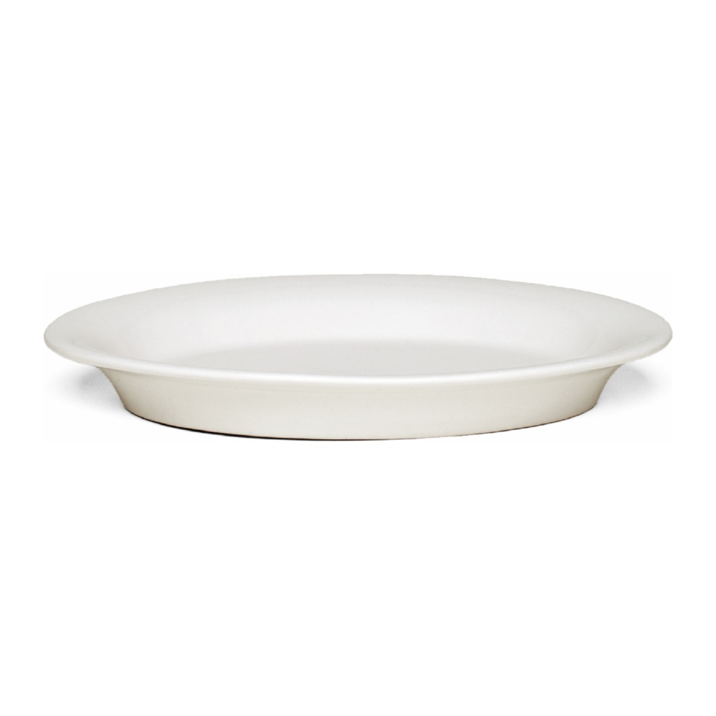 Ursula Oval Tallrik 18x13cm, Vit