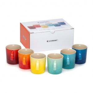 Rainbow Signature Set med 6st Espressokoppar
