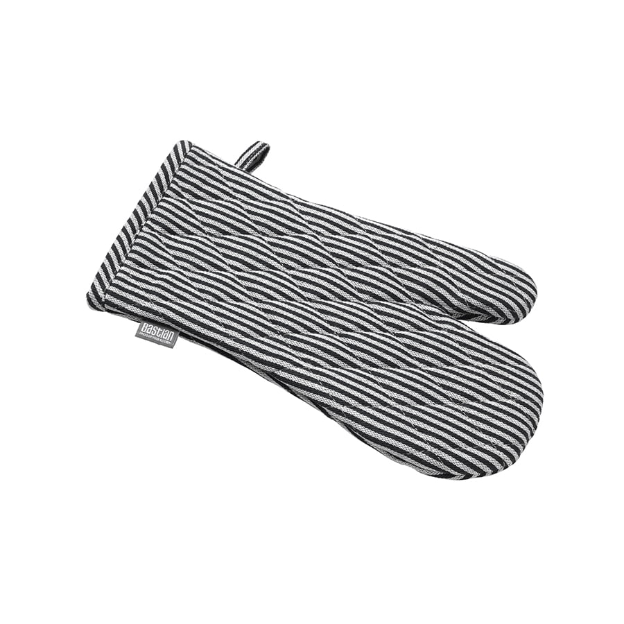 Jumbo Grillvante Svart/Natur Randig 28/33x18cm