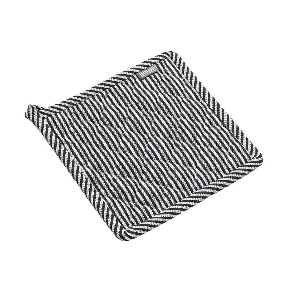 Jumbo Grytlapp Svart/Natur Randig 22,5x22,5cm