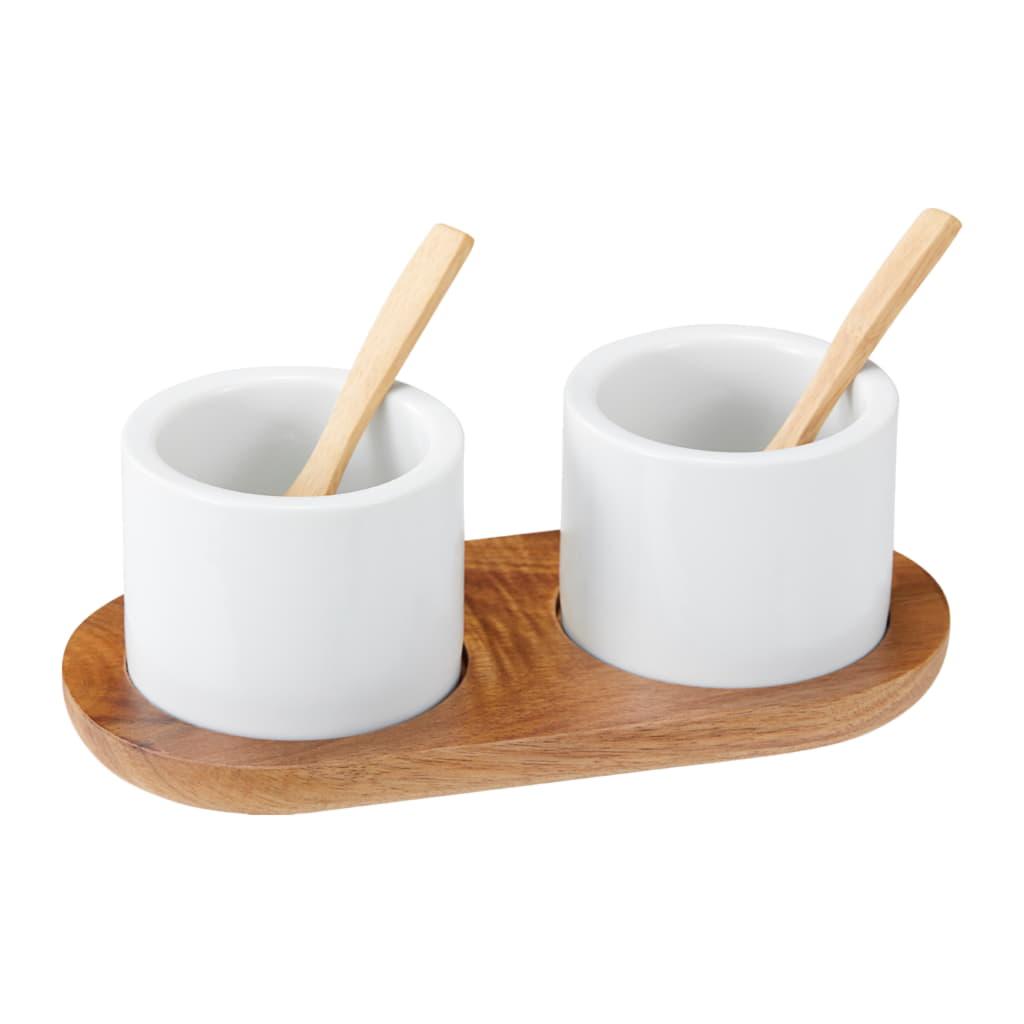 Sadie Salt- och Pepparsset h6cm på Acaciabricka