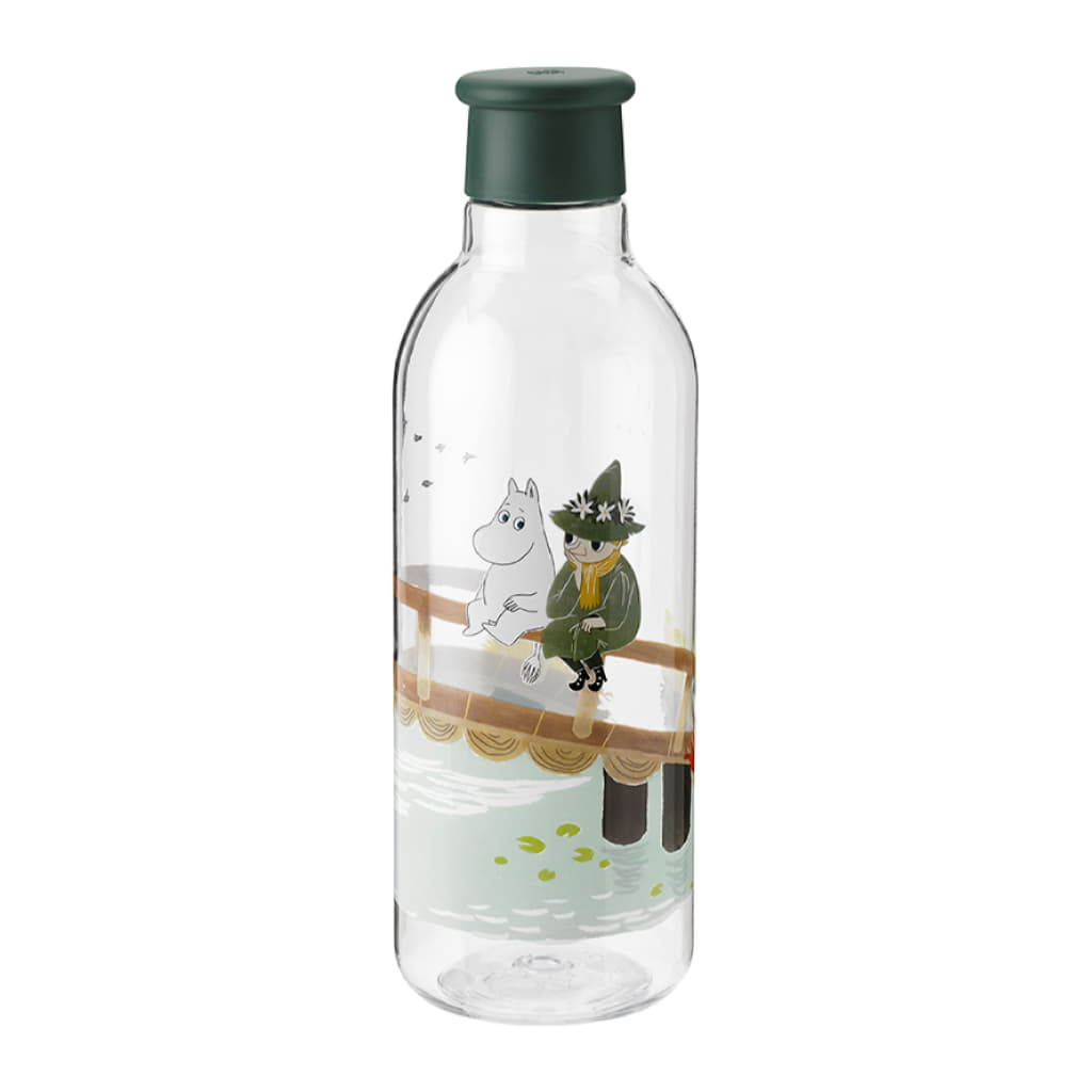 Mumin Drink-It Vattenflaska 75cl, Dark Green