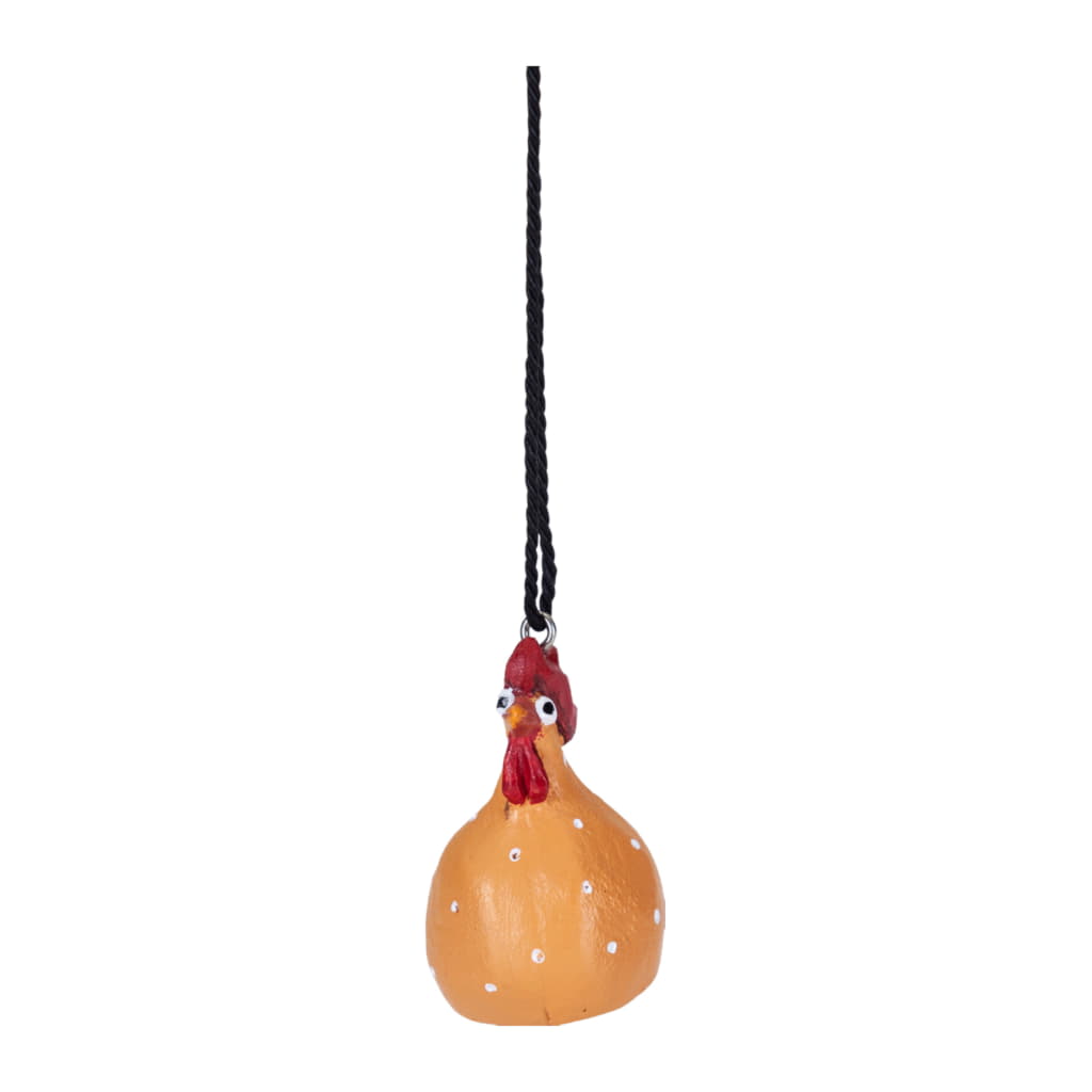 Höna 4cm Hängande, Orange