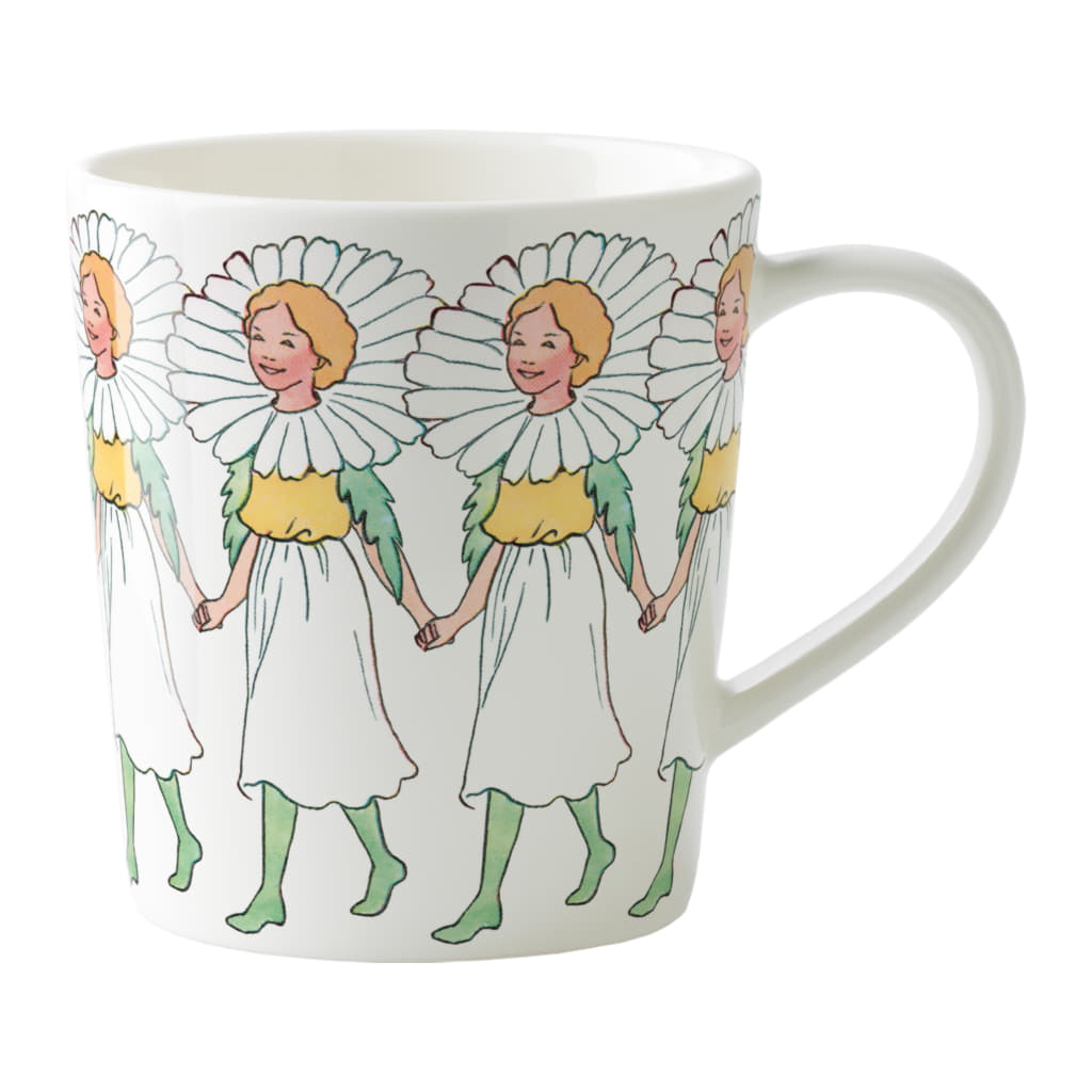 Elsa Beskow Mugg 40cl med Hänkel, Margerit