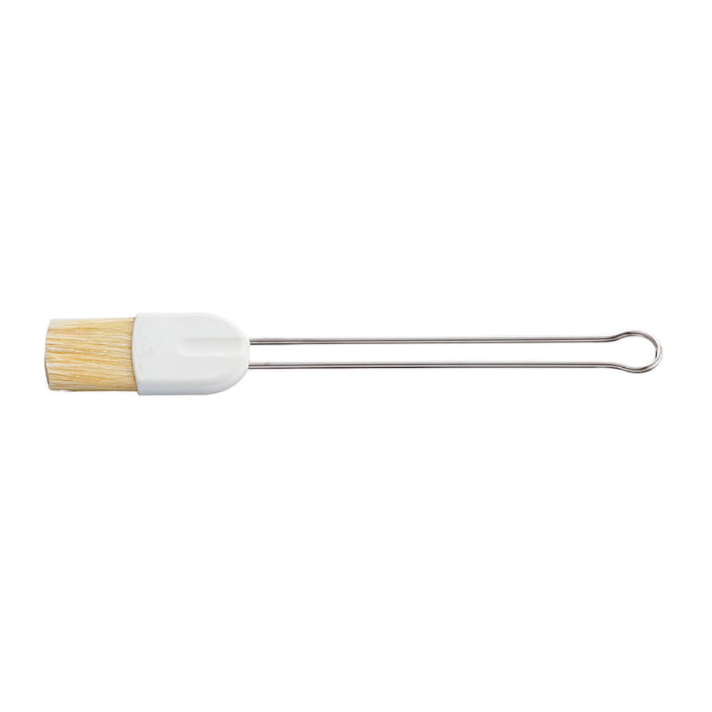 Bakpensel 23,5cm, Stål/Vit/Natur