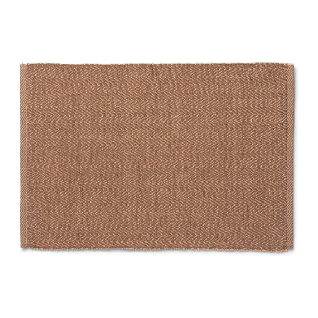 Herringbone Bordstablett 43x30cm Recycled, Brun
