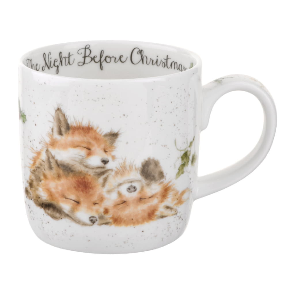 Wrendale Designs Mugg 31cl, The Night Before Christmas Fox