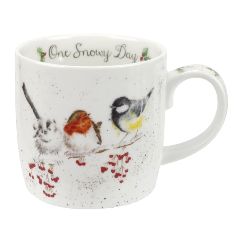 Wrendale Designs Mugg 31cl, One Snowy Day Birds