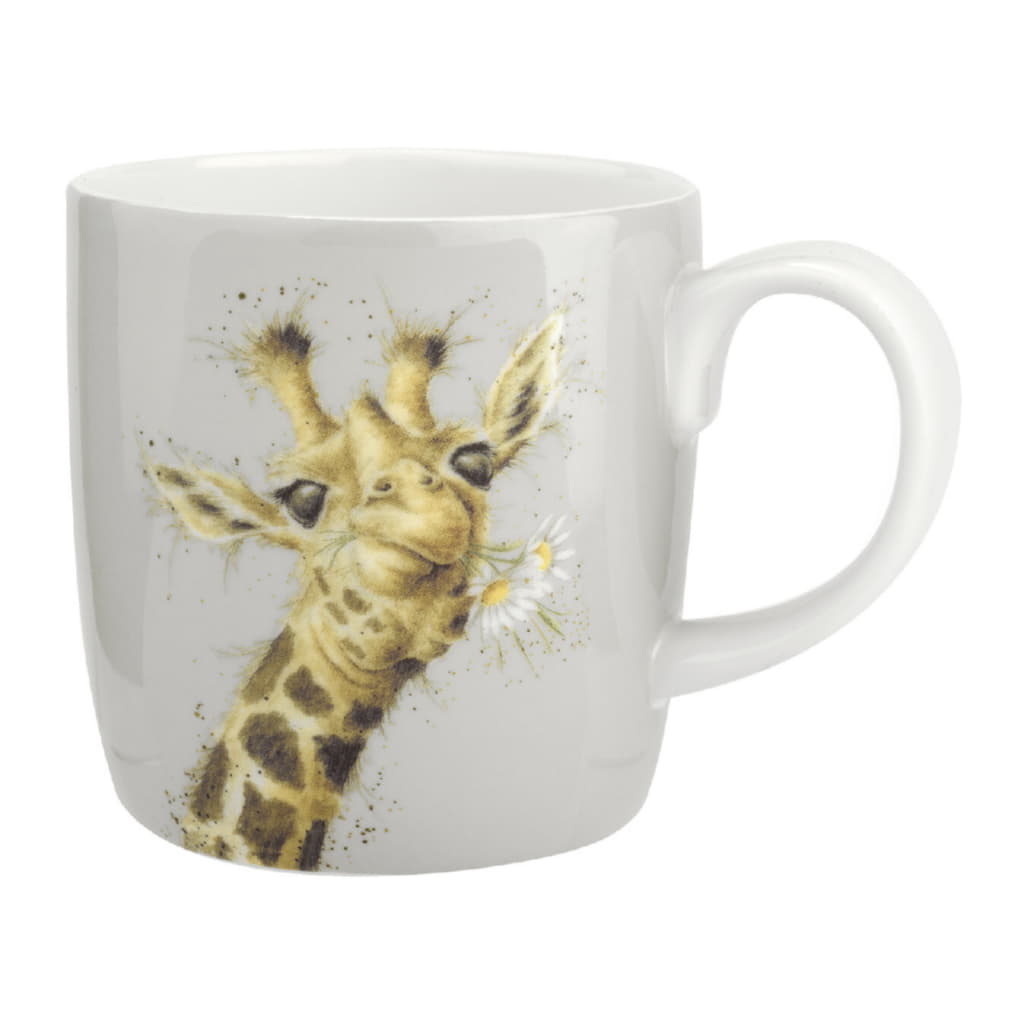 Wrendale Designs Mugg 40cl, Flowers Giraffe