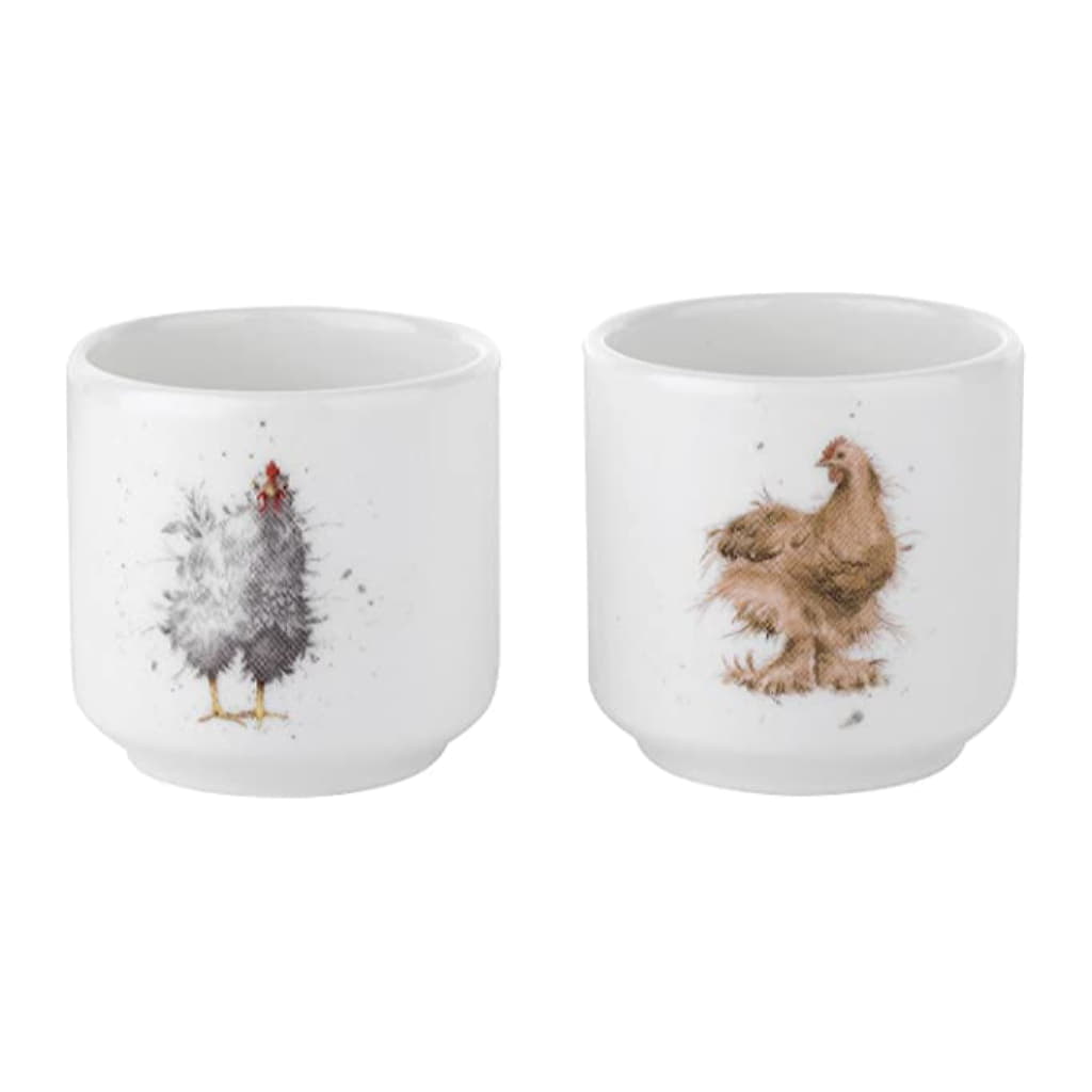 Wrendale Designs Äggkoppar 2-pack, Chickens