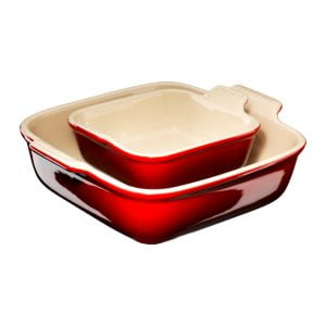 Heritage Kvadratiskt Fatset 2 delar 13/20cm, Cerise