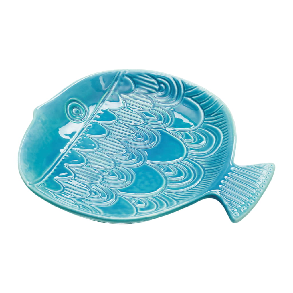 Retrofish Assiett 19x18cm, Aqua