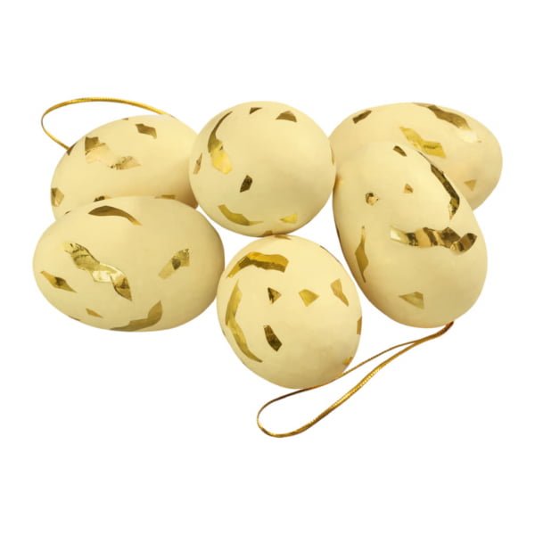 Goldie Ägg 7cm, Gul/Guld