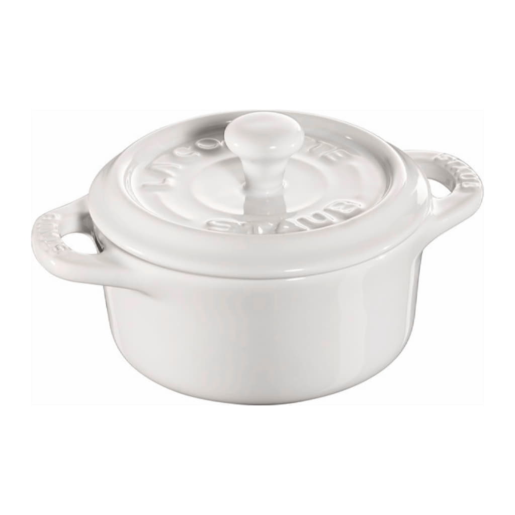 Ceramic By Staub Rund Minigryta 10cm 0,2L, Vit