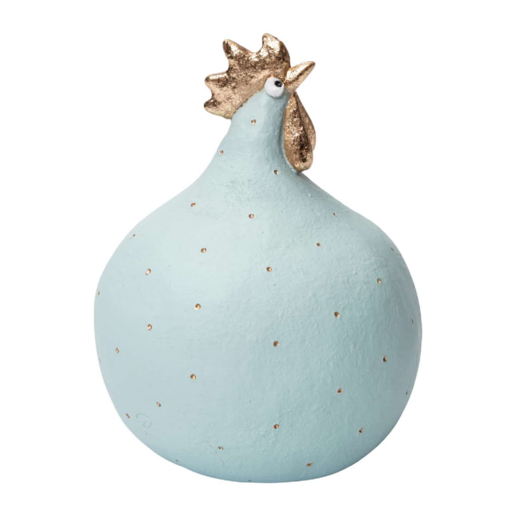 Höna 13cm, Jade/Guld