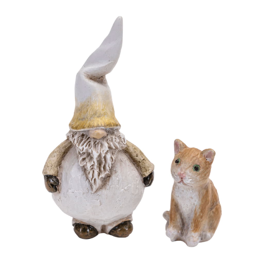 Tomten Dante med Katt 3,1-6,6cm 2st