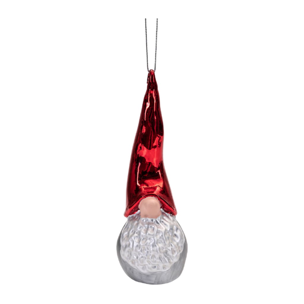 Dekortomte Glas 14,2cm Julgransdekoration, Röd