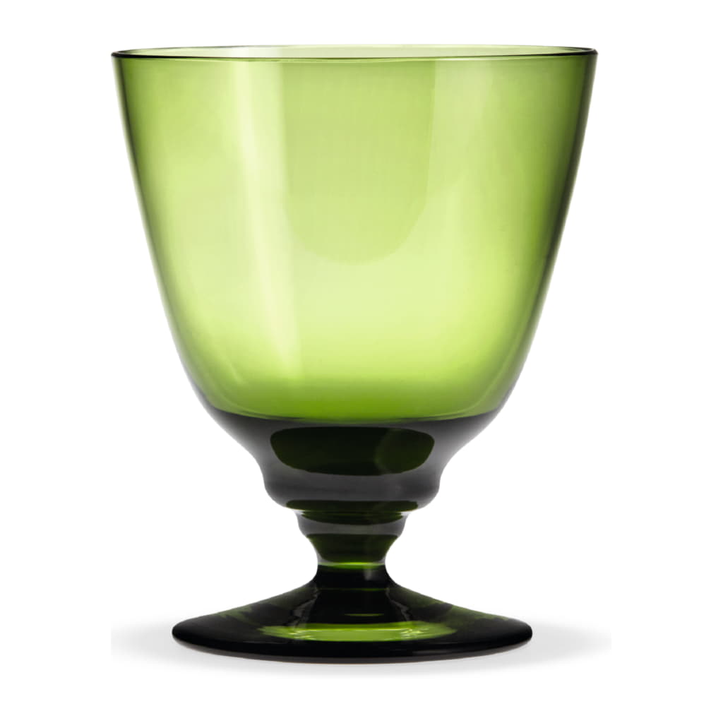 Flow Glas på Fot 35cl, Olivgrön