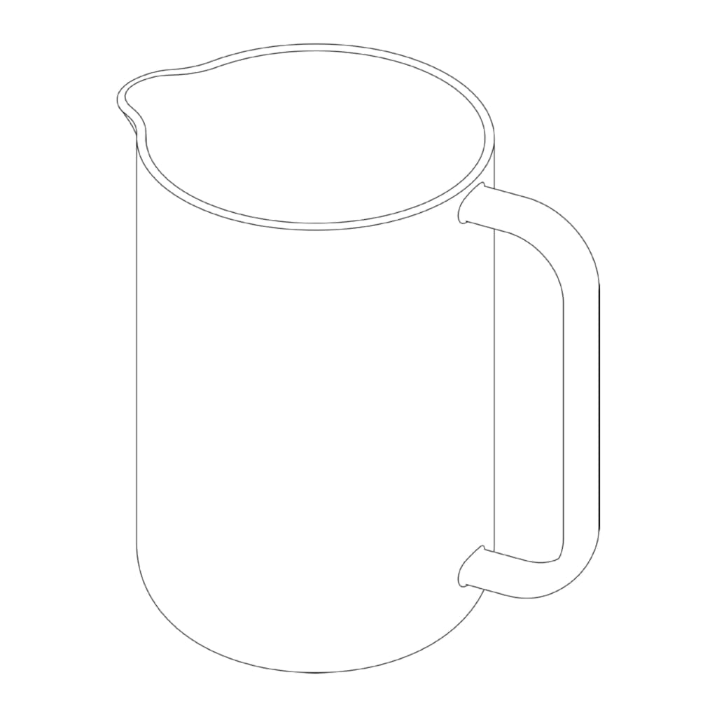 Glas Till Brew-It Stempelkande, 0,8L