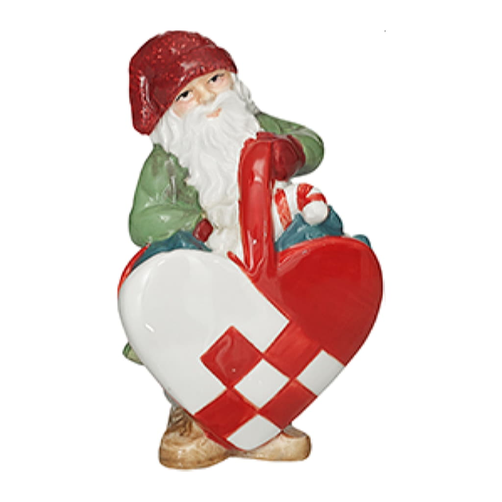 Julhjärta-Hubert 6x5x9cm